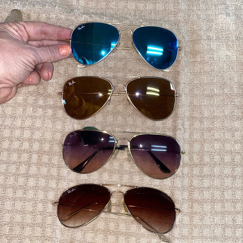 Lot of Ray-Ban Sunnies; All Have Light Scratching
